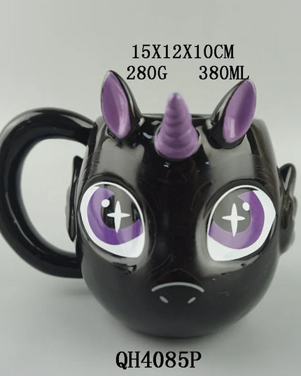 3D Unicorn Shaped Mug