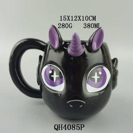 3D Unicorn Shaped Mug