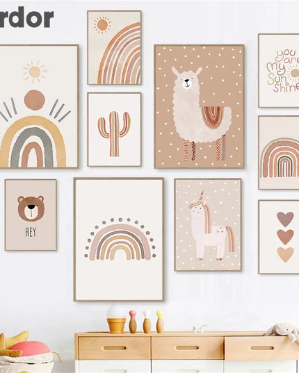 Magical Unicorn Wall Art for Nursery