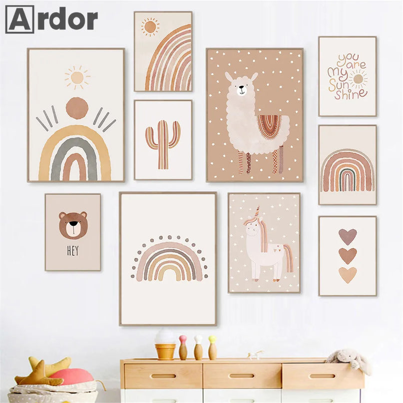 Magical Unicorn Wall Art for Nursery