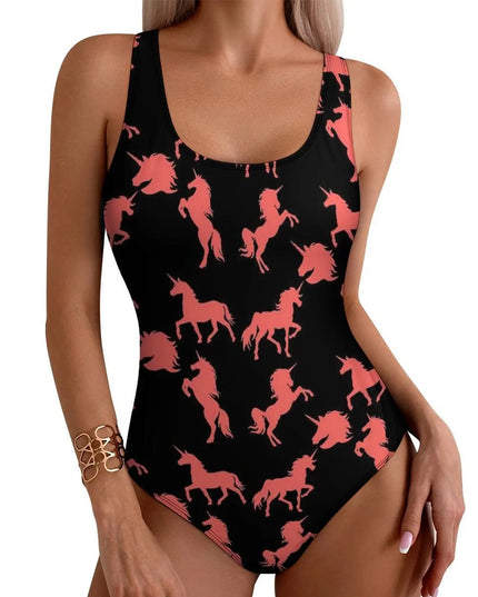 Coral Pink Unicorn Swimsuit
