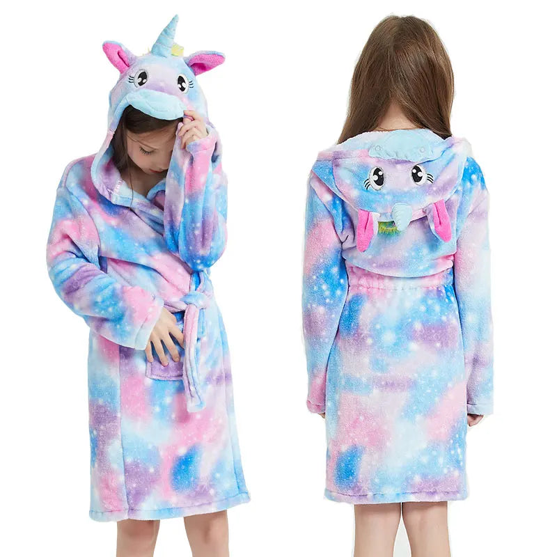Pastel Galaxy Cute Unicorn Robe