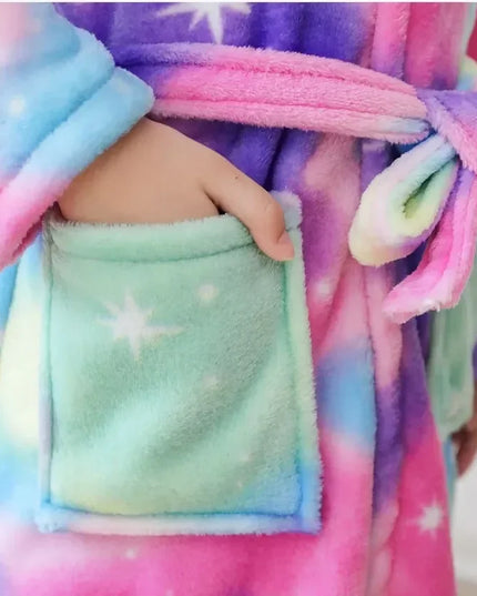 Galaxy Watercolor Unicorn Robe