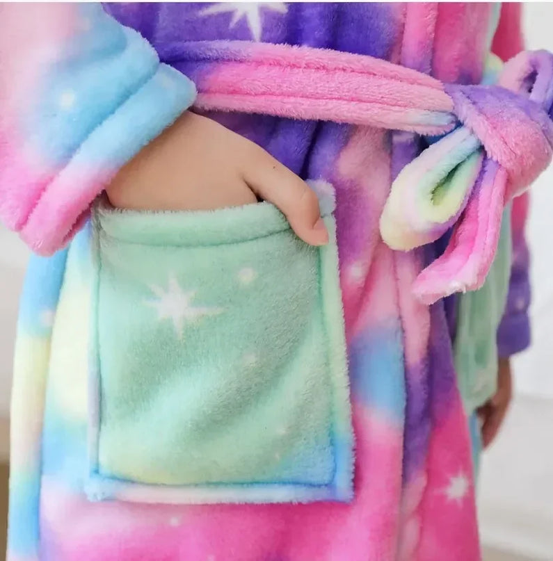 Starry Pastel Unicorn Robe