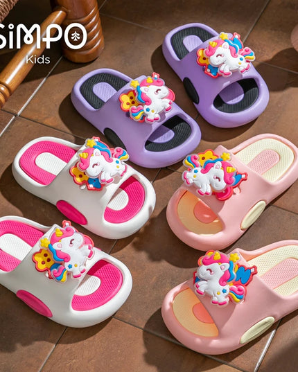 Fun Purple Spinning Unicorn Slides