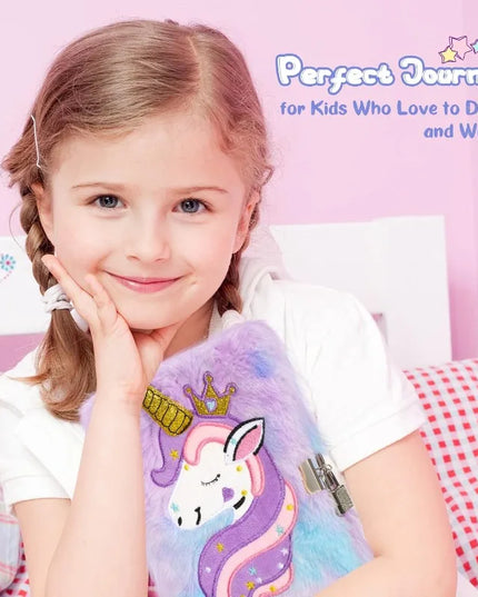 Cuddly Unicorn Plush Notebook