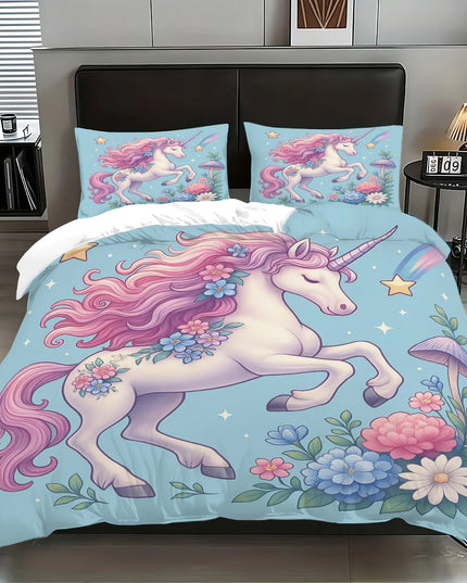 Garden Bloom Unicorn Bedding
