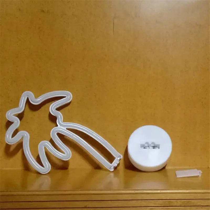 Unicorn & Flamingo Neon Night Light Set
