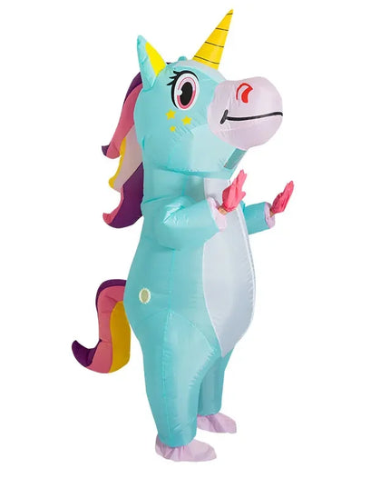 Purple Inflatable Costume Unicorn Adult