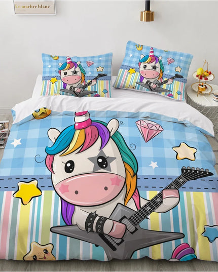 Rock Star Unicorn Bedding