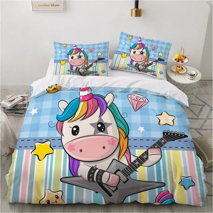 Rock Star Unicorn Bedding