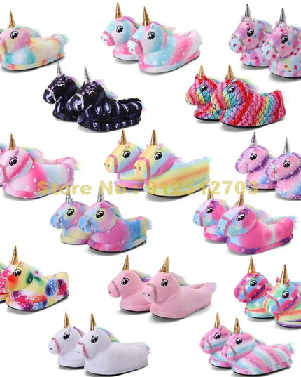 Galaxy Child Unicorn Slippers