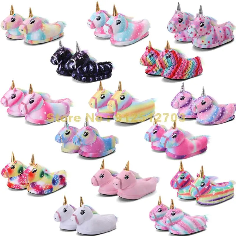 Rainbow Unicorn Hoof Slippers