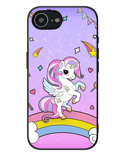 Lavender Party Unicorn Rainbow Case