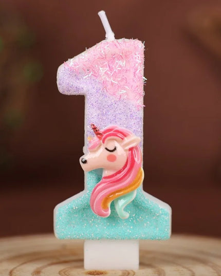 Unicorn Birthday Candles Set