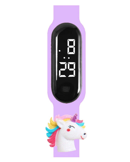 Lilac Rainbow Head Unicorn Watch