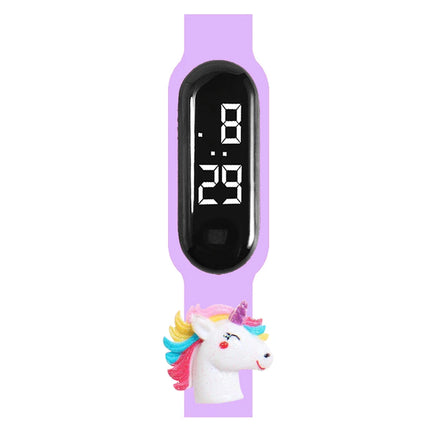 Lilac Rainbow Head Unicorn Watch