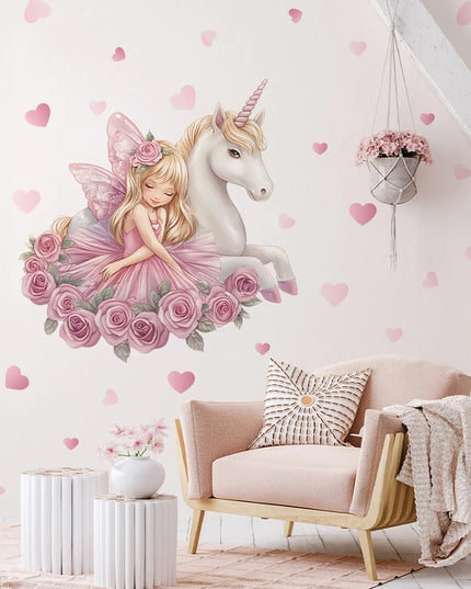 Pink Unicorn Wall Decal Set