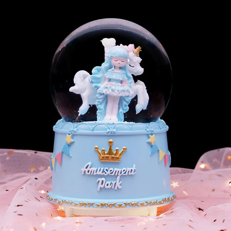 Magical Snow Globe with Unicorn