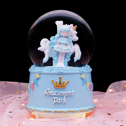 Magical Snow Globe with Unicorn