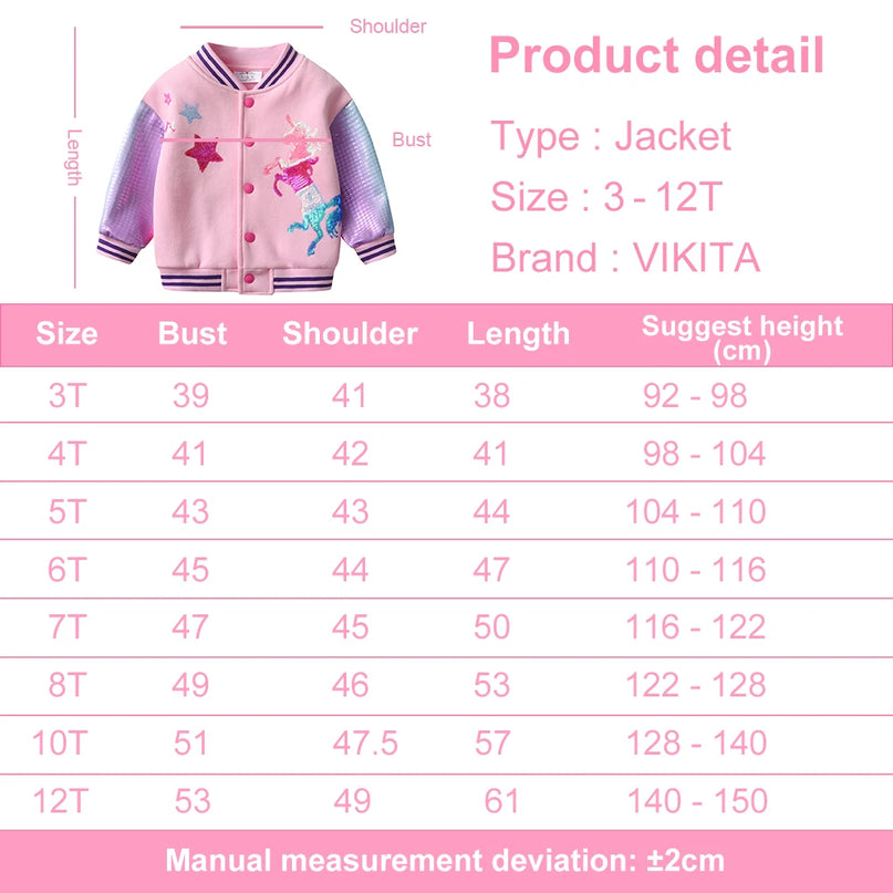 Sparkly Unicorn Sequin Bomber
