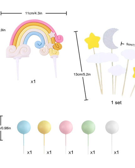 Magical Unicorn Cake Topper Party Kit