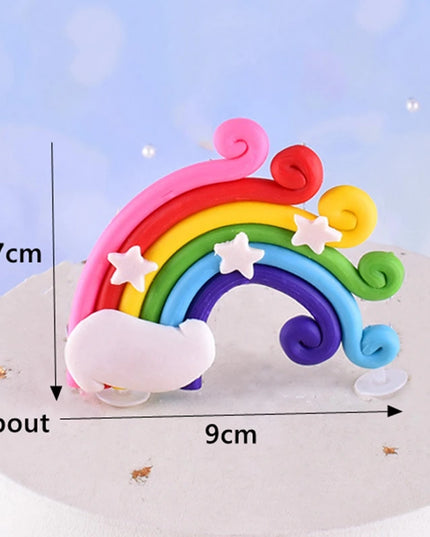Rainbow Arc Unicorn Cake Topper