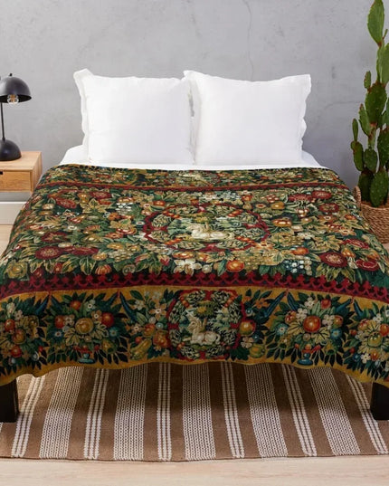 Medieval Unicorn Art Blanket