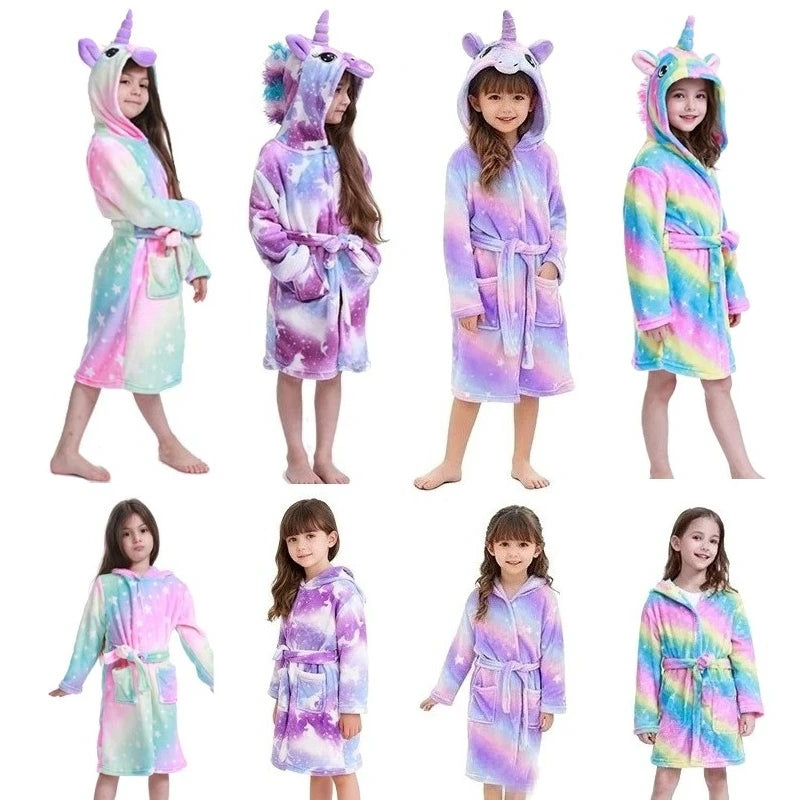 Pink Galaxy Fun Unicorn Robe