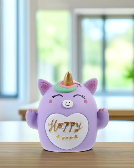 Lavender Unicorn Piggy Bank