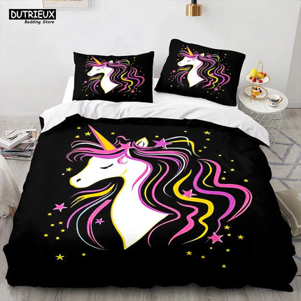 Neon Mane Unicorn Bedding