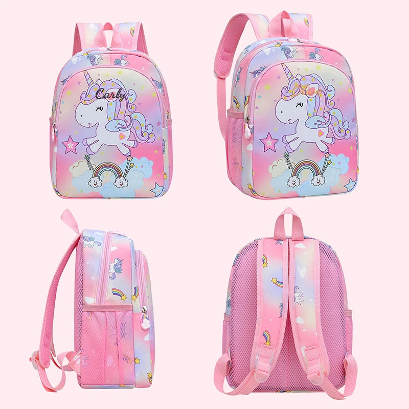 Blue Embroidered Unicorn Backpack