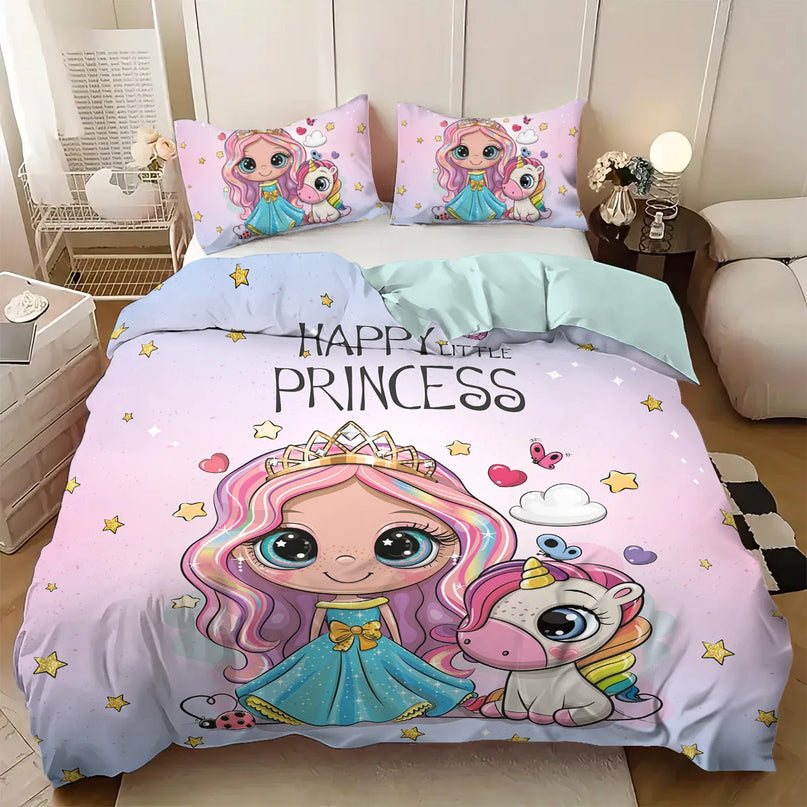 Princess Unicorn Bedding for Kids