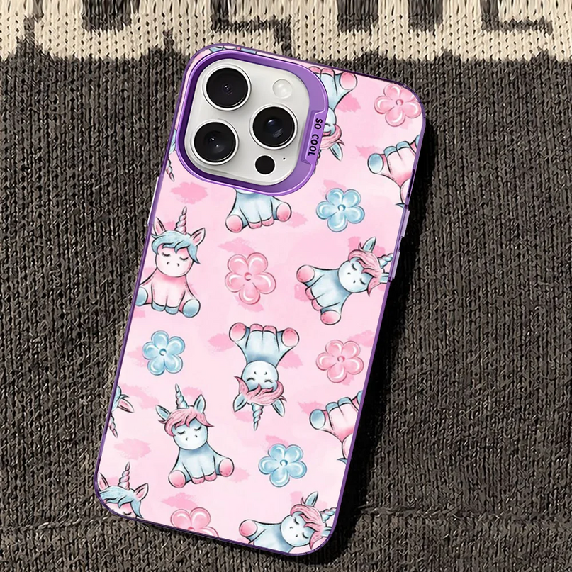Unicorn Alpaca Pattern Phone Case