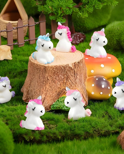 Cute Resin Unicorn Figurines Pack