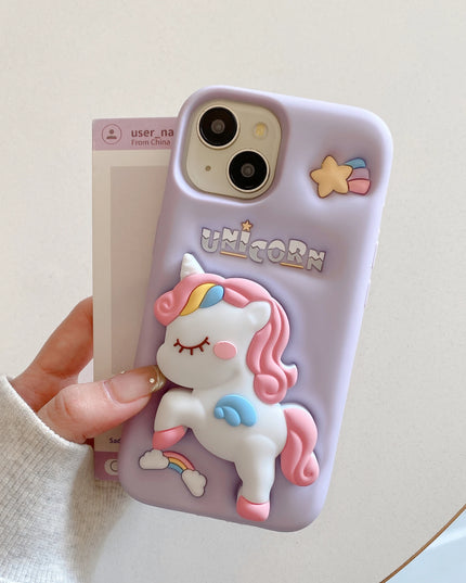 Lavender 3D Unicorn Case