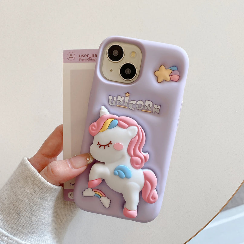 Lavender 3D Unicorn Case