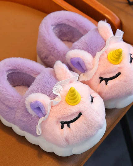 Sweet Pink Unicorn Slippers