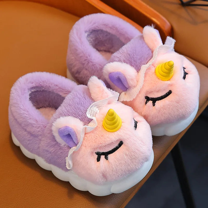 Sweet Pink Unicorn Slippers
