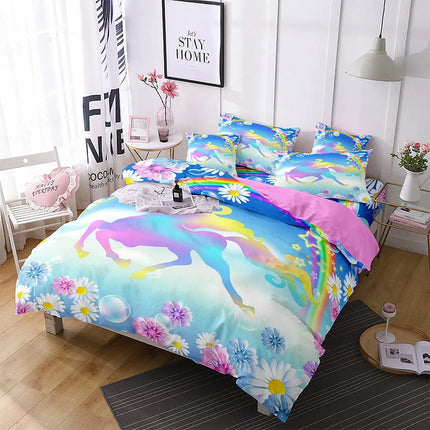 Daisy Rainbow Unicorn Bedding