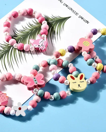 Beaded Unicorn Necklace + Bracelet