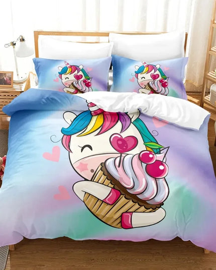 Winged Rose Unicorn Bedding