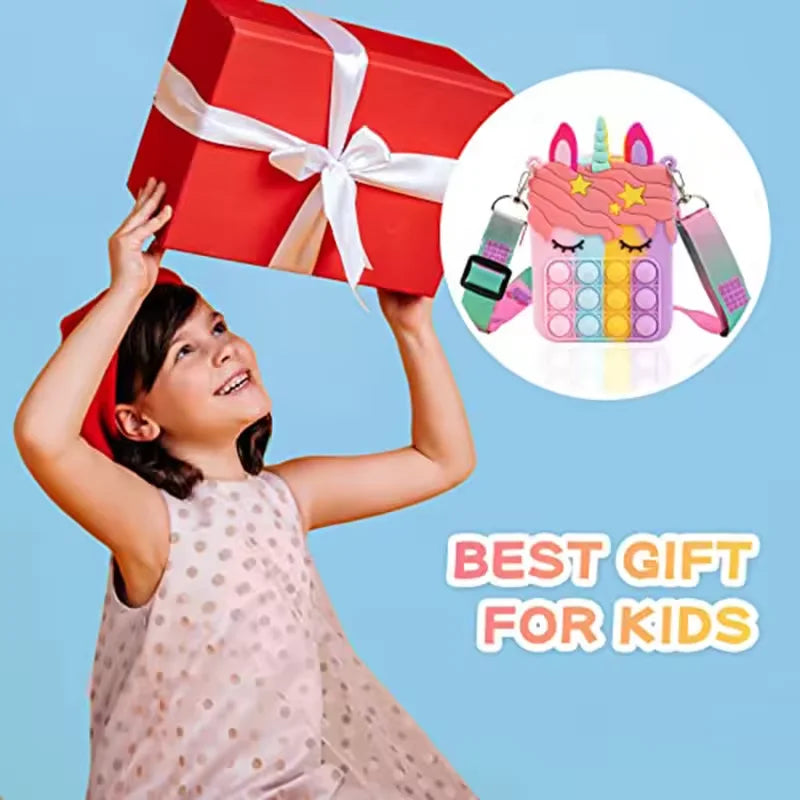 Colorful Unicorn Interactive Purse