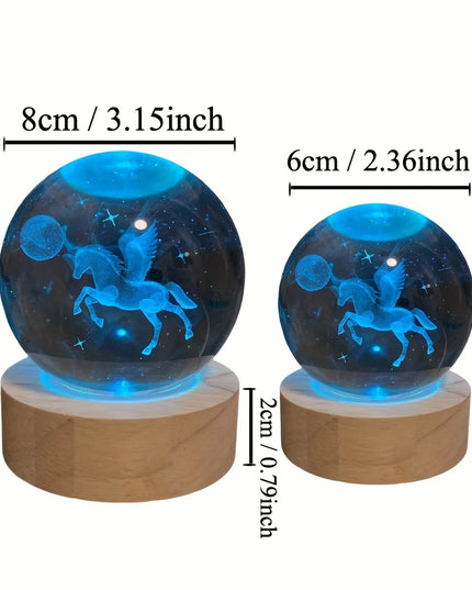 Unicorn Crystal Ball Night Light