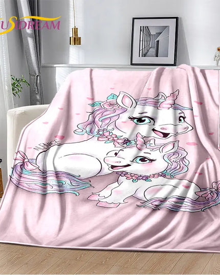 Snuggle-Worthy Pink Unicorn Blanket