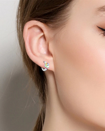 Pastel Rainbow Unicorn Earrings