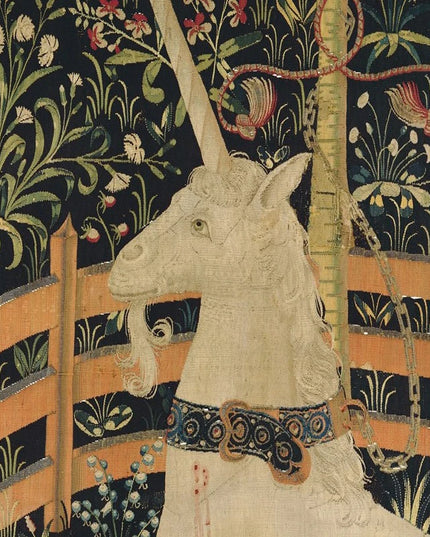 Blue Unicorn Tapestry Wall Hanging