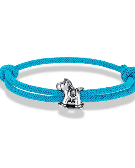 Sky Blue Unicorn Rope Bracelet