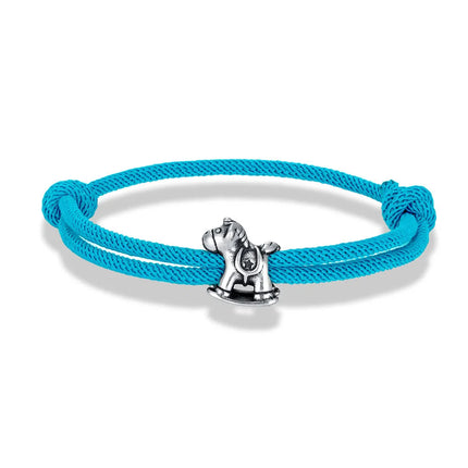 Sky Blue Unicorn Rope Bracelet