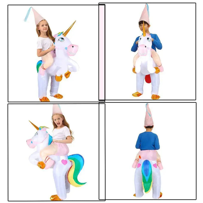 White Unicorn Rider Costume for Girls